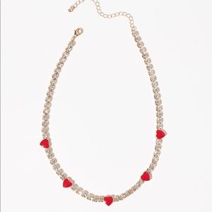 Garage Women’s gemmed heart necklace/choker
